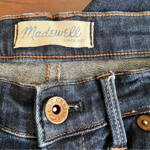 MADEWELL Denim Skinny Jeans Mid Rise Size 26 - Picture 6 of 10